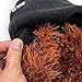 Beard Head Bushy Biker Beard Beanie - Funny Knit Hat and Fake Beard Costume Black