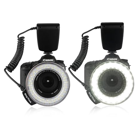 Excelvan 48 LED anillo de flash para Nikon D3000 D3100 D3200 D3300 ...