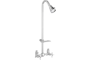 HOMEWERKS WORLDWIDE Homewerks 3070-252-CH-B-WS Outdoor Shower Kit with Soap Dish, Corrosion, Rust Resistant Chrome