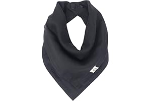 Kishu Baby Indi - Premium GOTS Certified Organic Bandana Scarf Bib, Dual Layer, 4-Way Reversible Muslin Baby Bandana Bibs for Boys or Girls