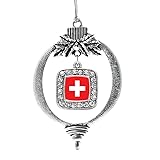 Inspired Silver - Switzerland Flag - Silver