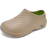 ihinzry Chef Clogs for Mens Non-Slip Waterproof Oil-Proof Kitchen Shoes - Solid Work Clogs for Restaurant Staff, Lightweight Comfort Slip Resistant Professional Food Service Footwear