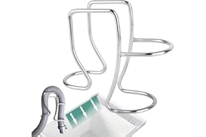 MEANHDAG Adjustable Washing Machine Washer Drain Hose Holder Hook, Laundry Tub Hose Guide Clip, Universal Utility Sink Hose Clamp, 304 Stainless Steel