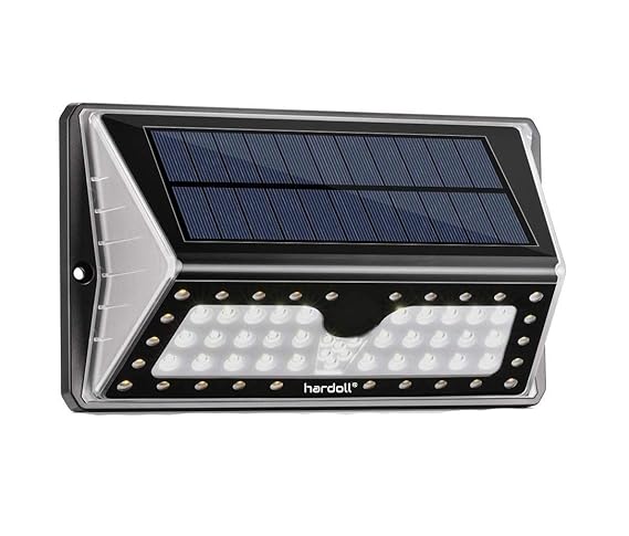 Hardoll Solar Lights for Garden 62 LED Outdoor Motion Sensor Lamp for Home Waterproof with
