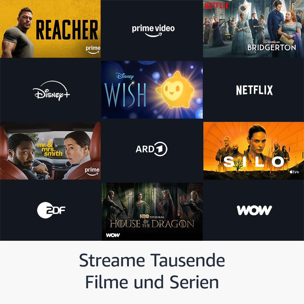Amazon Fire TV Stick 4K, mit Unterstützung für Wi-Fi 6 sowie Streaming in Dolby Vision/Atmos und HDR10+ 4