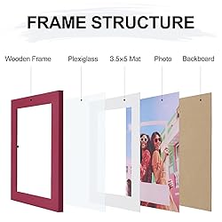 Vittanly 4x6 Picture Frame, Engineered Wood with