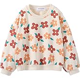 Mud Kingdom Boutique Little Girls Sweatshirts Crewneck Cotton Sunflower