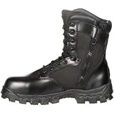 ROCKY Men's Alpha Force Zipper Waterproof Public Service Boots