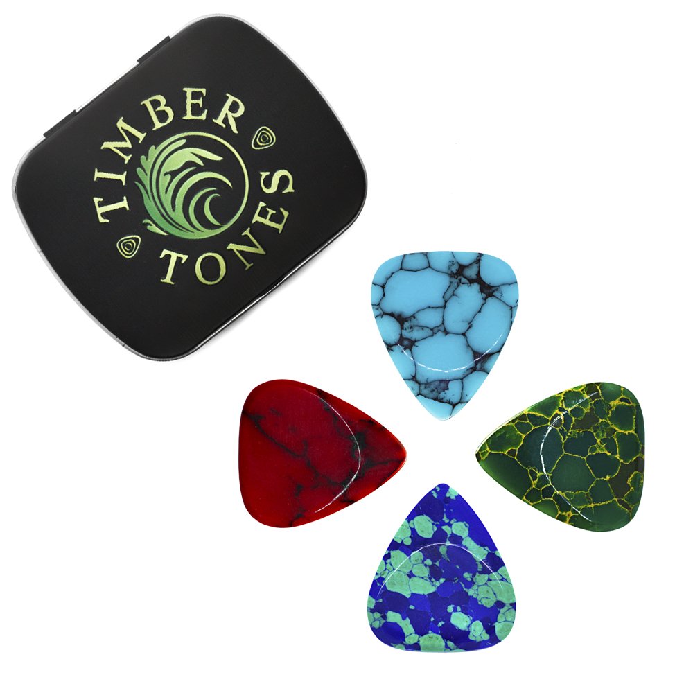 Stone Tones STO-MT-4 - Mixed Tin of 4, Blue, Green, Red, Light Blue,30 x 26 x 2.5 millimeter