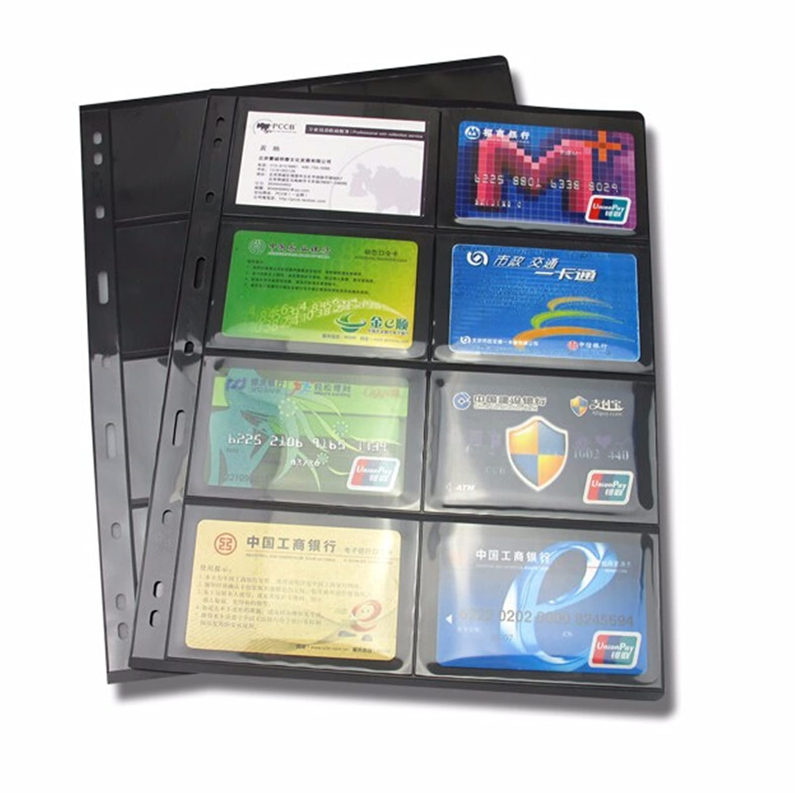 MUROAD Stamp Pages for Stamp Album Binder,10 Sheet (20 Page) Professional Pack,10 Sheet (20 Page) for Stamp Collectors (8 Grids)