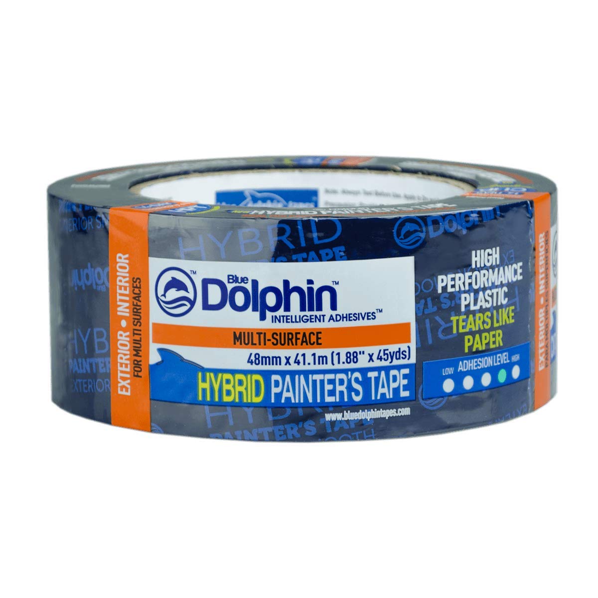Hybrid Tape. Medium/High Adhesion Level - Easy Tear. (Hybrid Painter's Tape (48mm x 41.1m (1.88"x45yds))