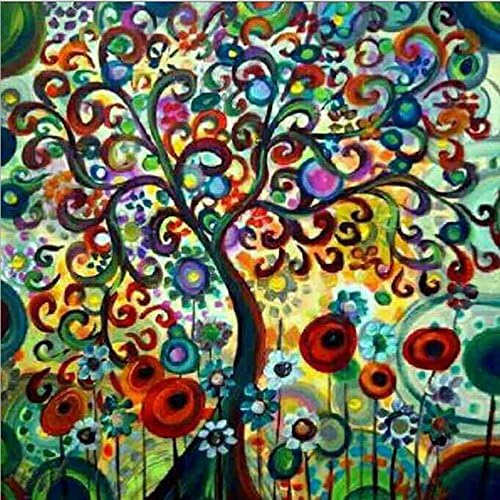 Full Drill 5D Diamond Painting By Number Kits Cross Stitch DIY Craft (Colorful Dream Tree..)