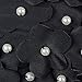 Patty and Fashion Design Ladies Long Hair Flowers Swim Cap ,Pack of 1 (Black)
