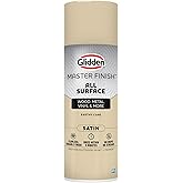 Glidden Master Finish 12 oz. Satin Earthy Cane Interior/Exterior All Surface Spray Paint and Primer