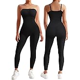 Miguofan Strapless Shapewear Jumpsuit for Women Tummy Control, Seamless Full Body Shaper Bodysuit Under Dress