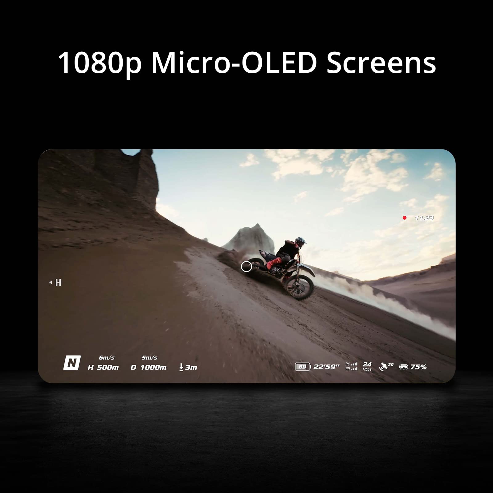 DJI Goggles Integra with Two 100Hz HD Micro-OLED Displays, SyncSmooth Technology, 30ms Latency, and 700nits Brightness