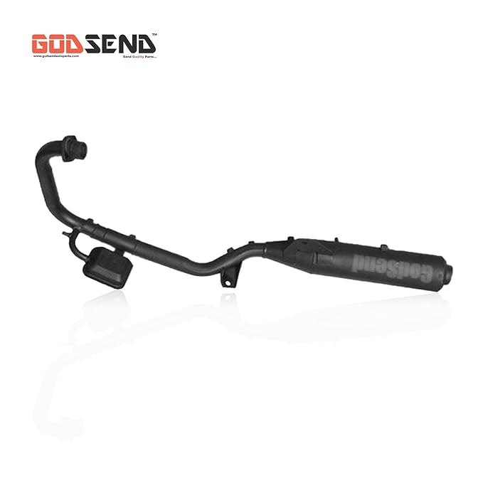 Godsendtm Silencer For Pulsar 150/180Cc Bike Exhaust System (Black