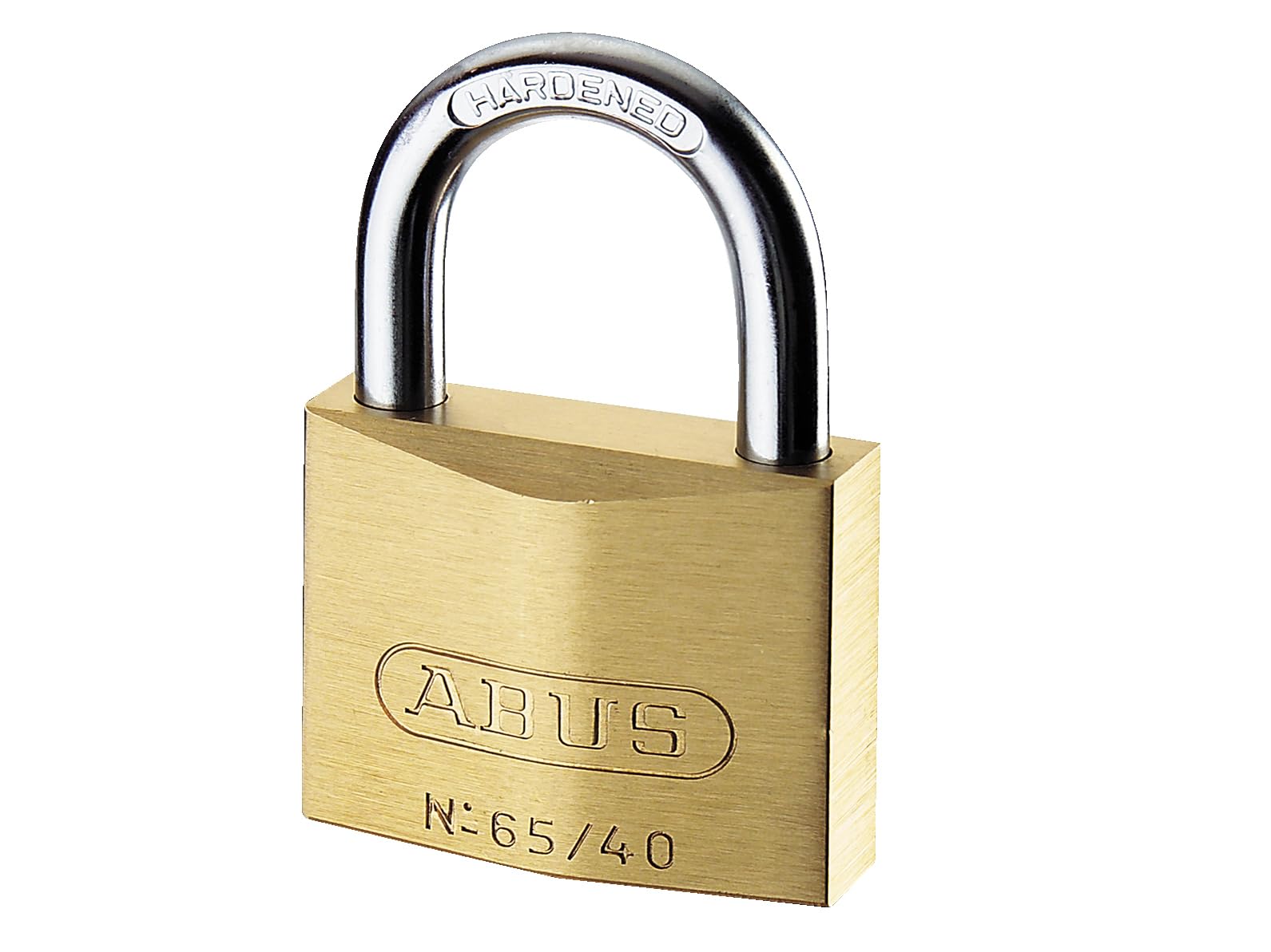 ABUS 11855 Stainless Steel Shackle Brass Padlock Carded