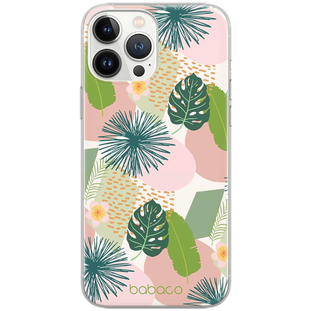 Babaco ERT GROUP mobile phone case for Apple Iphone 13 PRO original and officially Licensed pattern Plants 012 optimally adapted to the shape of the mobile phone, case made of TPU — image 1