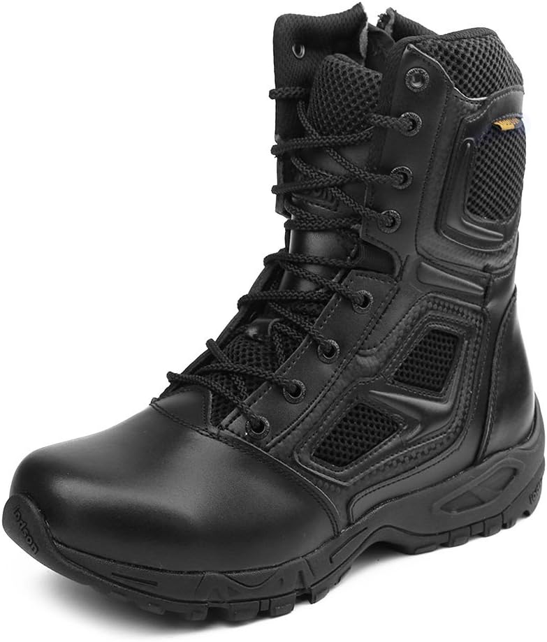 IODSON Mens' Ultra-Light Combat Boots Military Tactical Work Boots