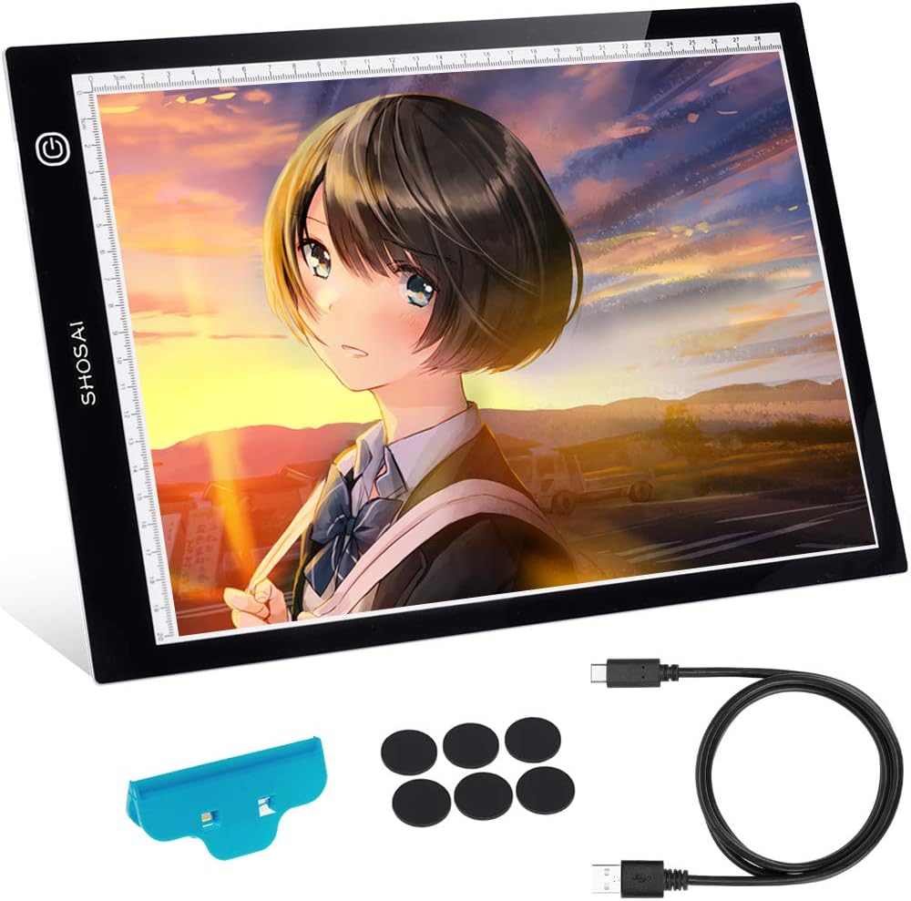 Amazon トレース台 和遥キナ先生推薦led高輝度ライトボックス 無段調光ライトテーブル 低色温度 匠彩 トレーサー 通販