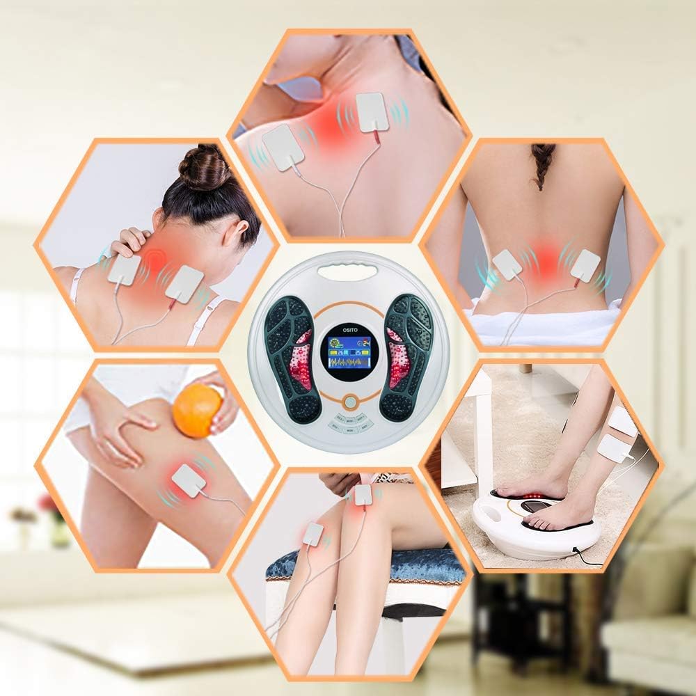 Foot Circulation Plus (FSA or HSA Eligible) - Medic Foot Massager Machine with TENS Unit, EMS (Electrical Muscles Stimulator) Feet Legs Health for Neuropathy, Diabetes, Relieve Pains and Cramps, RLS: Health & Personal Care