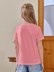 Girls Short Sleeve T Shirts Kids Summer Tops
