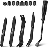 XBRN Auto Trim Removal Tool Kit,13 Pcs Car Panel Door Window Tools Kit,Auto Clip Fastener Remover Pry Tool Set-Black
