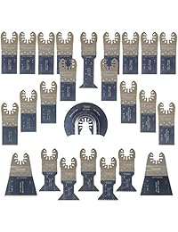 25 x sabrecut spk25 a Premium un ajuste rápido OMT Mix Cuchillas para Dewalt Bosch Fein Makita Milwaukee Craftsman Chicago Ridgid Ryobi Rockwell (Hyperlock) Porter Cable multi herramienta accesorios