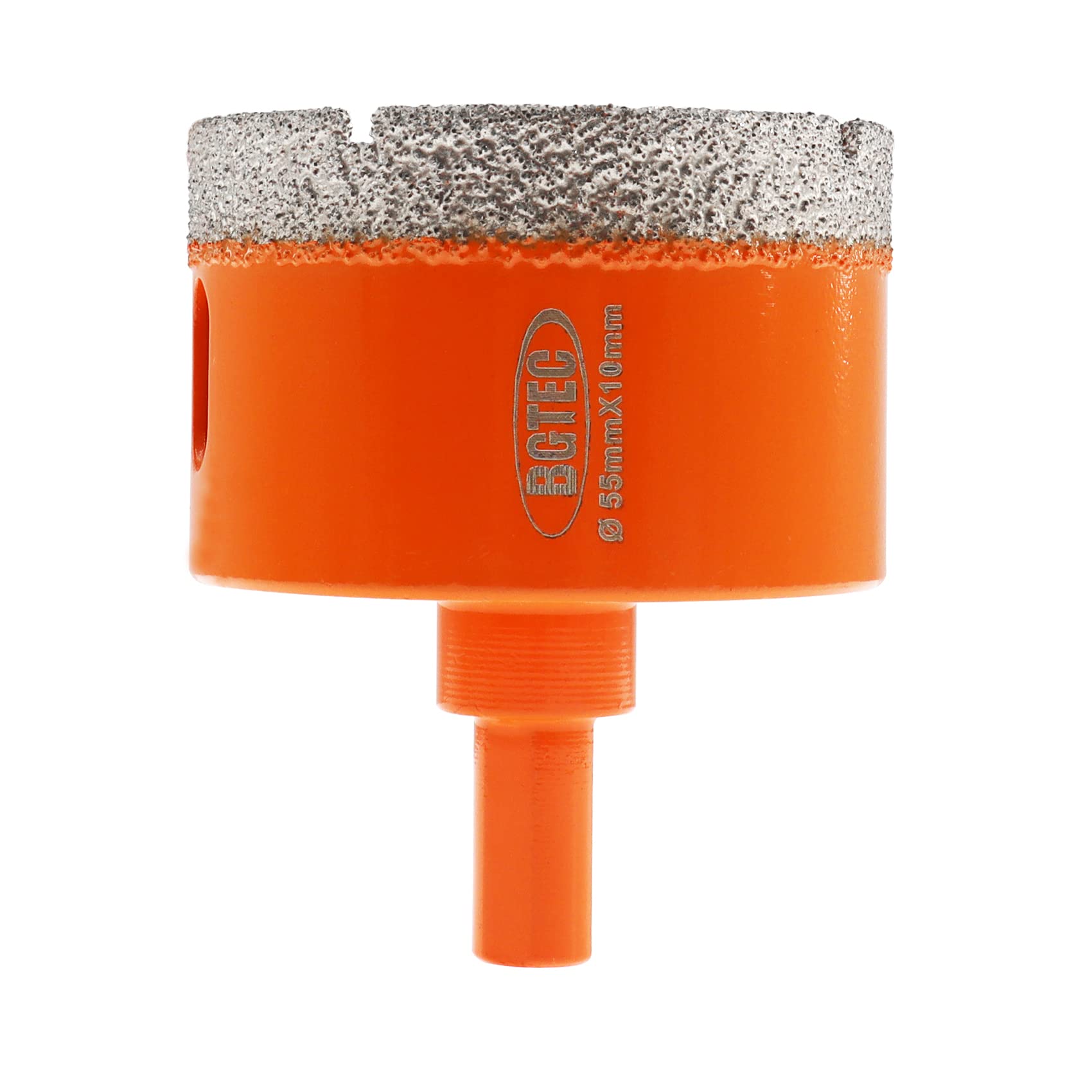 BGTEC Diamond Core Drill Bits, 55mm Triangle Shank Hole Saw Drill Bits for Ceramic Porcelain Tile Marble Granite Stoneware Quartz Vacuum Brazed Diamond Drill Bit 65mm Length — image 1