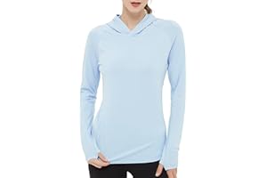 netdraw Women's Ultra-Soft Bamboo Viscose Hoodie UPF 50+ Sun Protection Long Sleeve Shirt