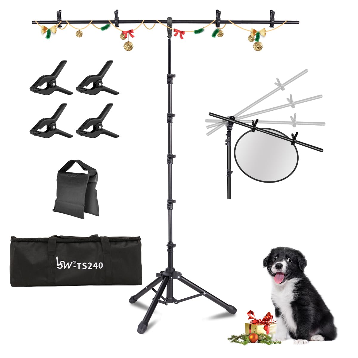 Backdrop Stand Portable T-Shape Support Kit Togo 7x5