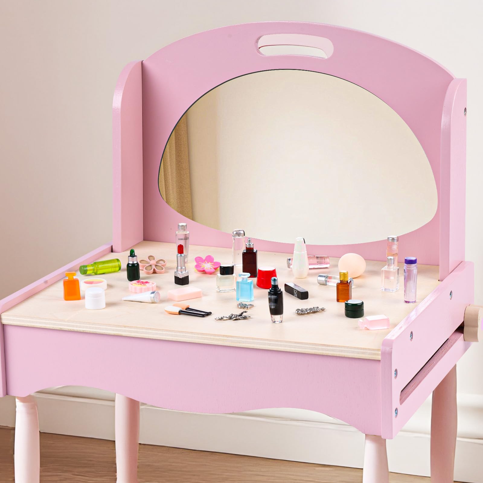 76pcs Miniature Dollhouse Accessories,Dollhouse Bathroom Set with Makeup Set Towel Toothbrush Shampoo Toiletries Set,Miniature Stuff Jewelry Storage Case Perfume Shoes Backpack for Girl Micro Scene