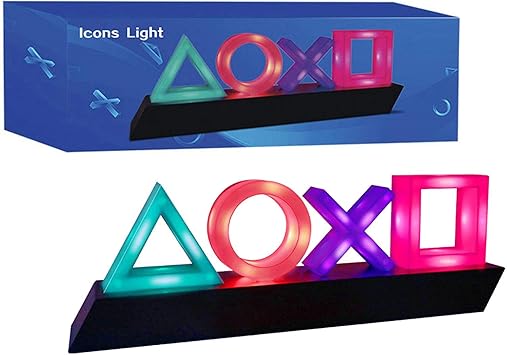 Amazon Co Jp 3つのライトモードを備えたライト ゲームアイコンライトアクリル雰囲気ネオンバーランプクラブktv装飾装飾 ルームアクセサリールームデコレーションラム スポーツ アウトドア