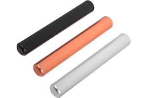 NAMOARLY 3pcs Aluminum Secret Money Box Set Airtight Portable Storage Tubes in Black, Silver Rose Gold Pocket
