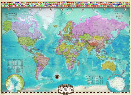 EuroGraphics Map of The World Puzzle (1000-Piece)