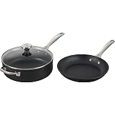 Le Creuset Toughened Non-Stick PRO Cookware Set, 3 pc. | 10" Fry Pan, 4.25 qt. Saute Pan with Lid