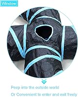 Bemodst S-Type Cat Tunnel 2/3/4 Way Collapsible Small Animal Maze view 5