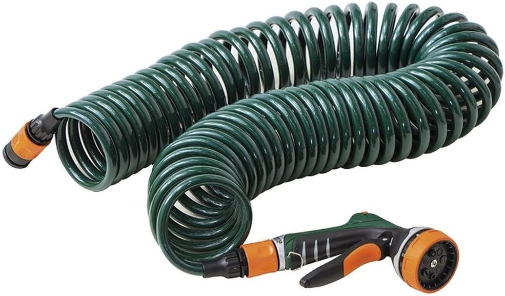 Siena Garden Spiral Hose Set 10 M Spiral Hose with Multifunction Handset