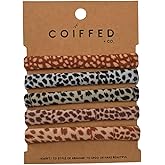 Hair Ties for Women - No Crease Gentle Hold Hair Elastics for Thick & Thin Hair | Soft Comfortable Ponytail Holders, Everyday Neutral Styles | Coiffed + Co