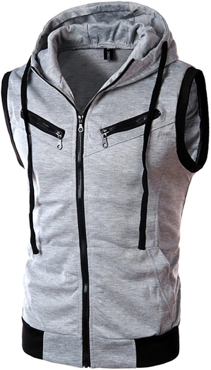 Camiseta de Deporte Hombre LANSKIRT Hombres Sudadera con Capucha ...
