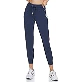 Tommy Hilfiger Women's Color Block Side Strip Tapered Jogger Sweatpants