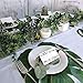 Supla 100 Pcs Greenery Wedding Table Setting Name Place Cards Watercolor Floral Eucalyptus Escort Cards Party Tented Cards Guest Seating Cards Buffet Cards Folded Cards for Christmas Dinner Birthday