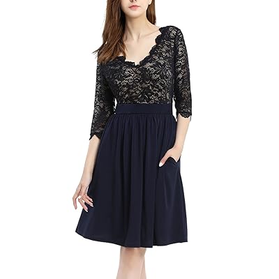 phistic Womens Lace Fit & Flare Dress Regular Bahrain | Ubuy