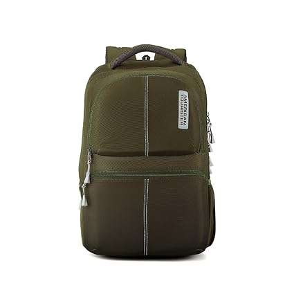 American Tourister 30.5 Ltrs Olive Laptop Backpack (AMT Helix Laptop Bag 01 Olive)