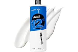 MOEHAIR Hair Developer 12% Hydrogen Peroxide | 40 Volume Developer | Lifts up to 6 Levels | Professional-Use 40V Developer | High Lifting Action | Paraben-Free | Peach Fragrance – 32 Fl. Oz