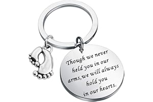 HOLLP Sympathy Gift for Loss of a Loved One Baby Loss Remembrance Jewelry Miscarriage Keyring Baby Memorial Gift