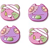 GeekShare Joystick Caps Compatible with Switch 2 - Anti-Slip Thumb Grip Caps - 4PCS Silicone Analog Cover Cute Character Thumbstick Grips for Switch 2025, Patch Moe Doll