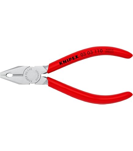KNIPEX Tools 03 03 110 Mini Combination Pliers, 4-1/4