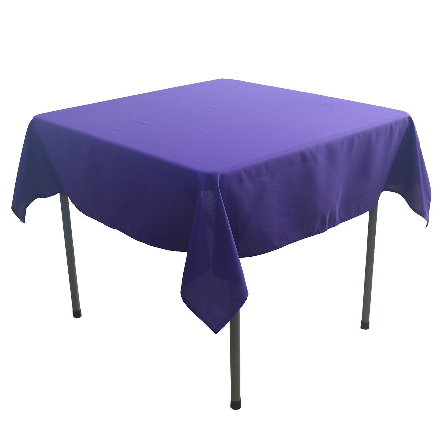 KaitatsuSen Square Polyester Fabric Tablecloth, Purple, 150x150 cm